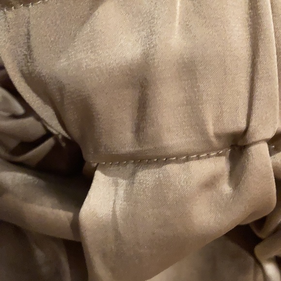 ONA by Yoon Chung Satin Wide Leg Pant in Sand Size Small - Picture 6 of 7